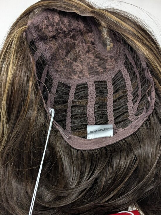 Renee of Paris Brown Bob Wig Lace Front Highlights NIB Medium Length Brunette main image 13